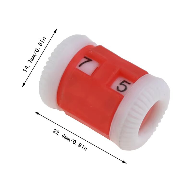 Herramienta de tejer de lana individual línea manual contador manual aguja grabadora color al azar