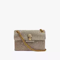 British Kurt Geiger New Houndstooth Plaid Bag Hot Diamond Versatile One-Shoulder Cross-Body Eagle Head Bag Chain Bag