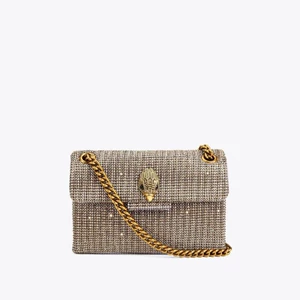 Новая клетчатая сумка в ломаную клетку от британского бренда Kurt Geiger, универсальная сумка через плечо с изображением орла и горячим бриллиантом, сумка на цепочке