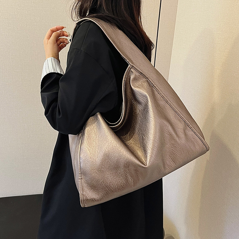 Bolsa de comercio exterior transfronteriza explosiva bolsa de moda y ocio bolso de hombro de mujer Pupi bolso tote de gran capacidad bolsa axila de piel blanda