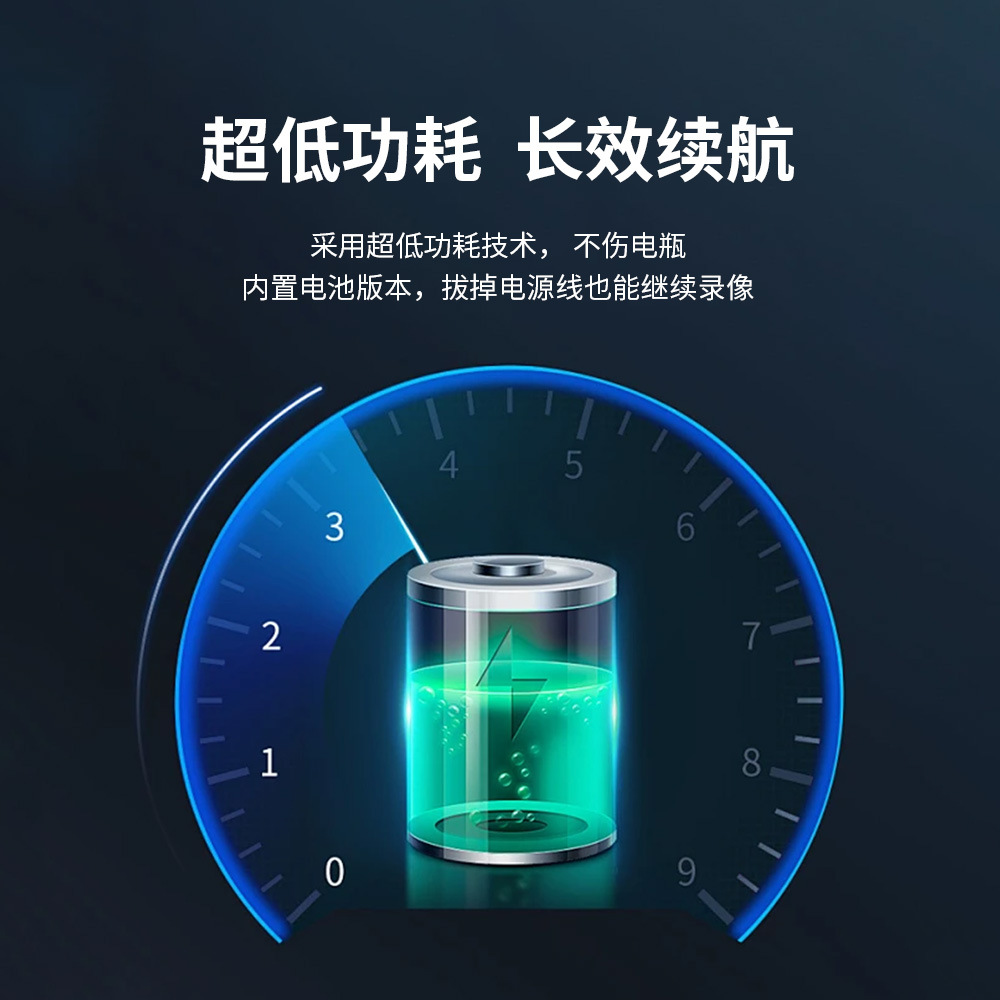 Nuevo 4G coche montado en vehículos de baja potencia aparcamiento monitoreo visual AI reconocimiento HD grabadora de conducción control remoto