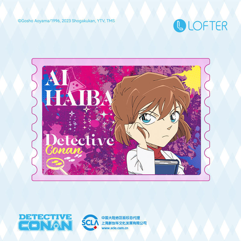 公式正規品 名探偵コナン 夢の絵/30周年記念シリーズ 透明カードコースター オーナメントスタンド|undefined