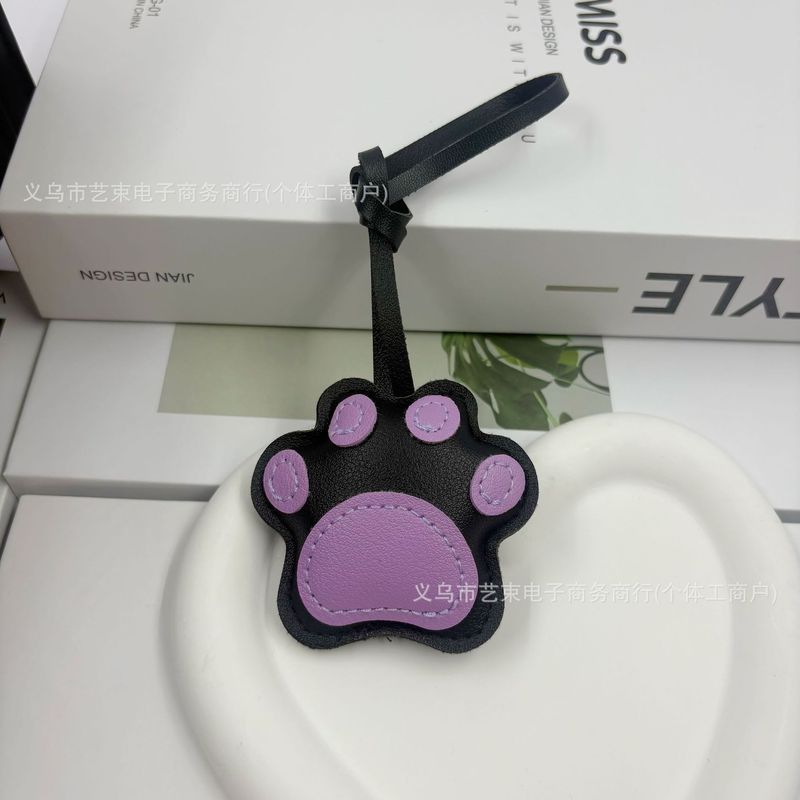 新款猫爪皮革挂件钥匙扣可爱猫狗挂饰包包挂件钥匙扣挂件小礼品|undefined