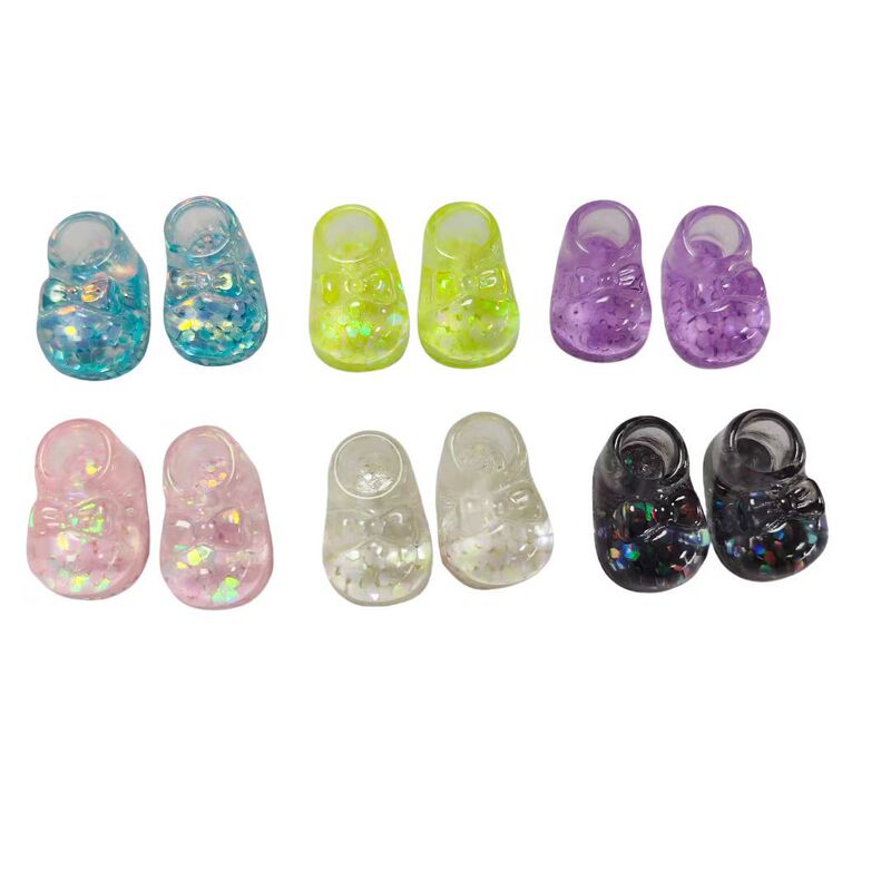 Crystal Powder Princess Crystal Shoes Resin Accessories Cream Glue DIY Mobile Phone Case Hairpin Hole Shoes Flower Bag Hanging