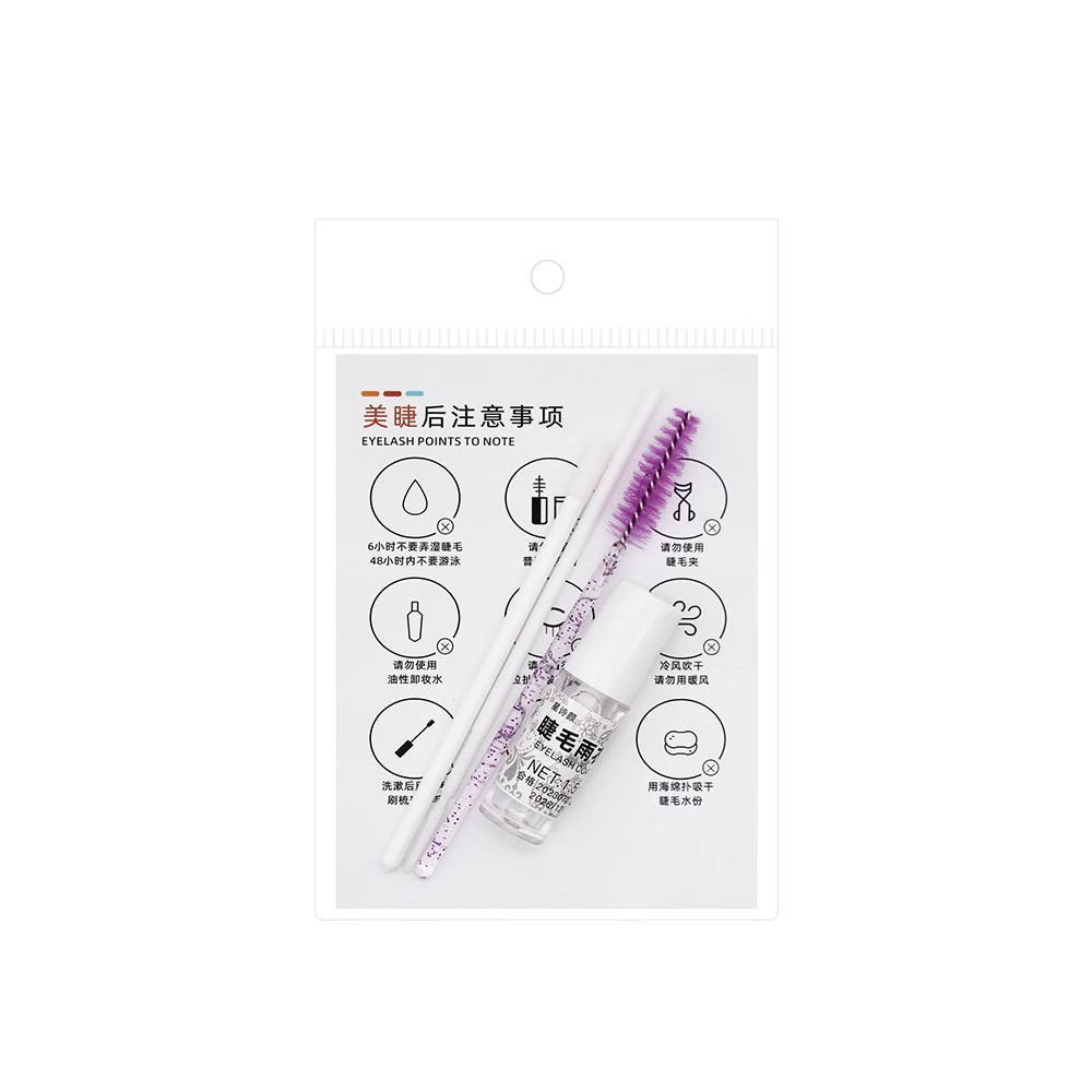 New Chinese Style Cartoon Raincoat Care Bag Eyelashes After-Sales Care Bag Eyelash Styling Mini Raincoat Eyelash Set