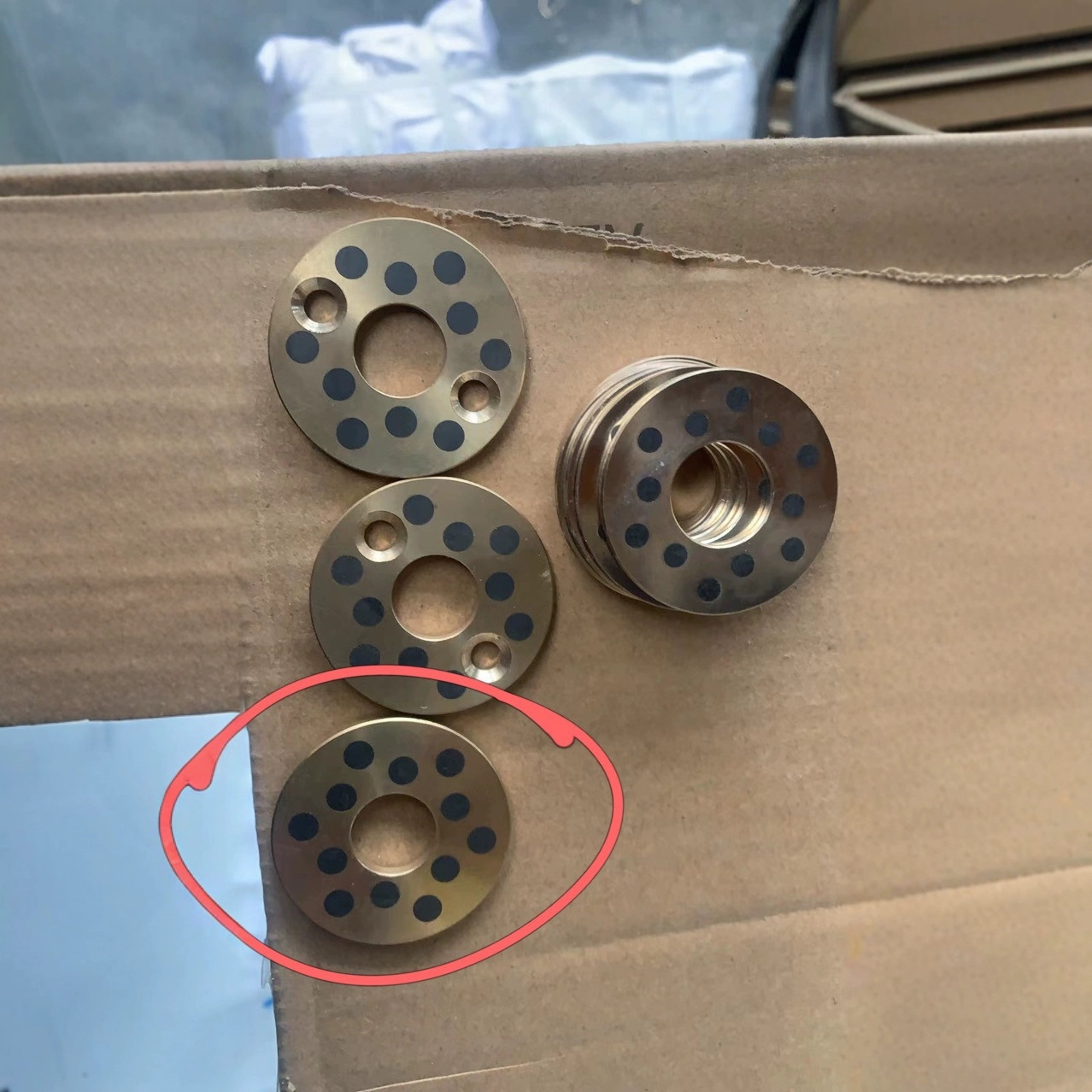 厂家自润滑轴承复合套石墨铜套 高力黄铜 无油衬套 模具配件用