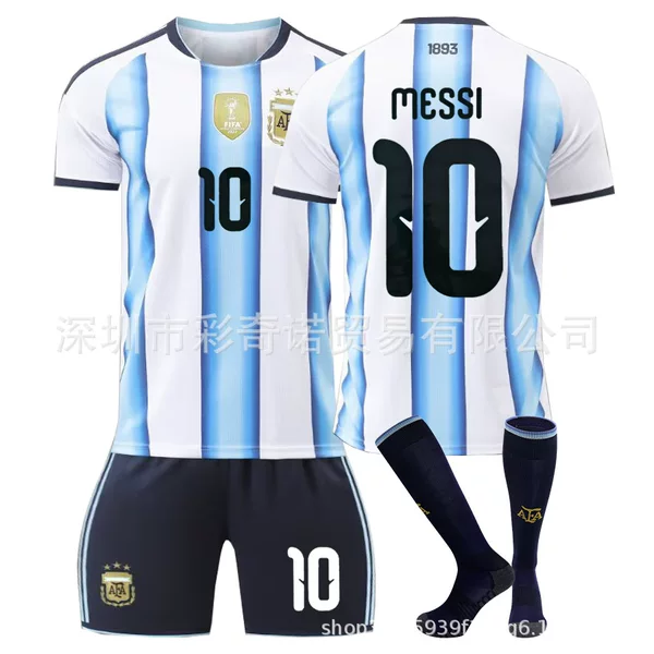 2026 World Cup Football Jersey Argentina Home No. 10 Messi Children's and Adult Cross-Border Wholesale Jerseys