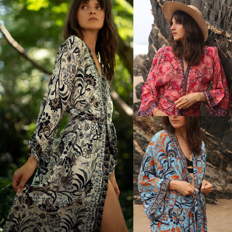 Rayon Beach Cover-Up, Summer Printed Bikini Cover-Up, Bohemian Style Cover-Up