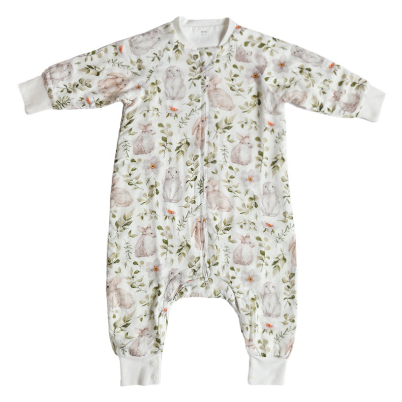 Andan Infant and Toddler Four-Six-Layer Bamboo Cotton Gauze Children's Sleeping Bag, Spring and Autumn Style, Anti-Kick Quilt for Older Children, All-Season Baby Sleeping Bag