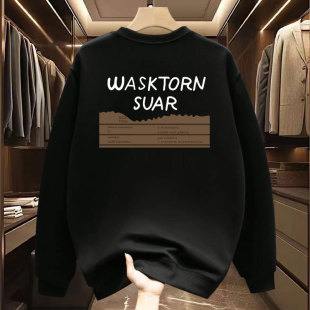 Sweatshirt 2024 New Round Neck Long Sleeve Spring and Autum Fashion Trbottomy Men's and Women's Loose Bottoming Shirt Inner Wear Top