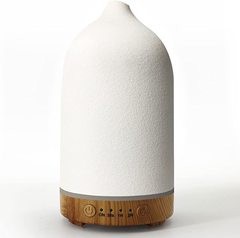 250ml木目セラミック短口加湿器カラフルな白と黒セラミックアロママシン超音波エッセンシャルオイルディフューザー