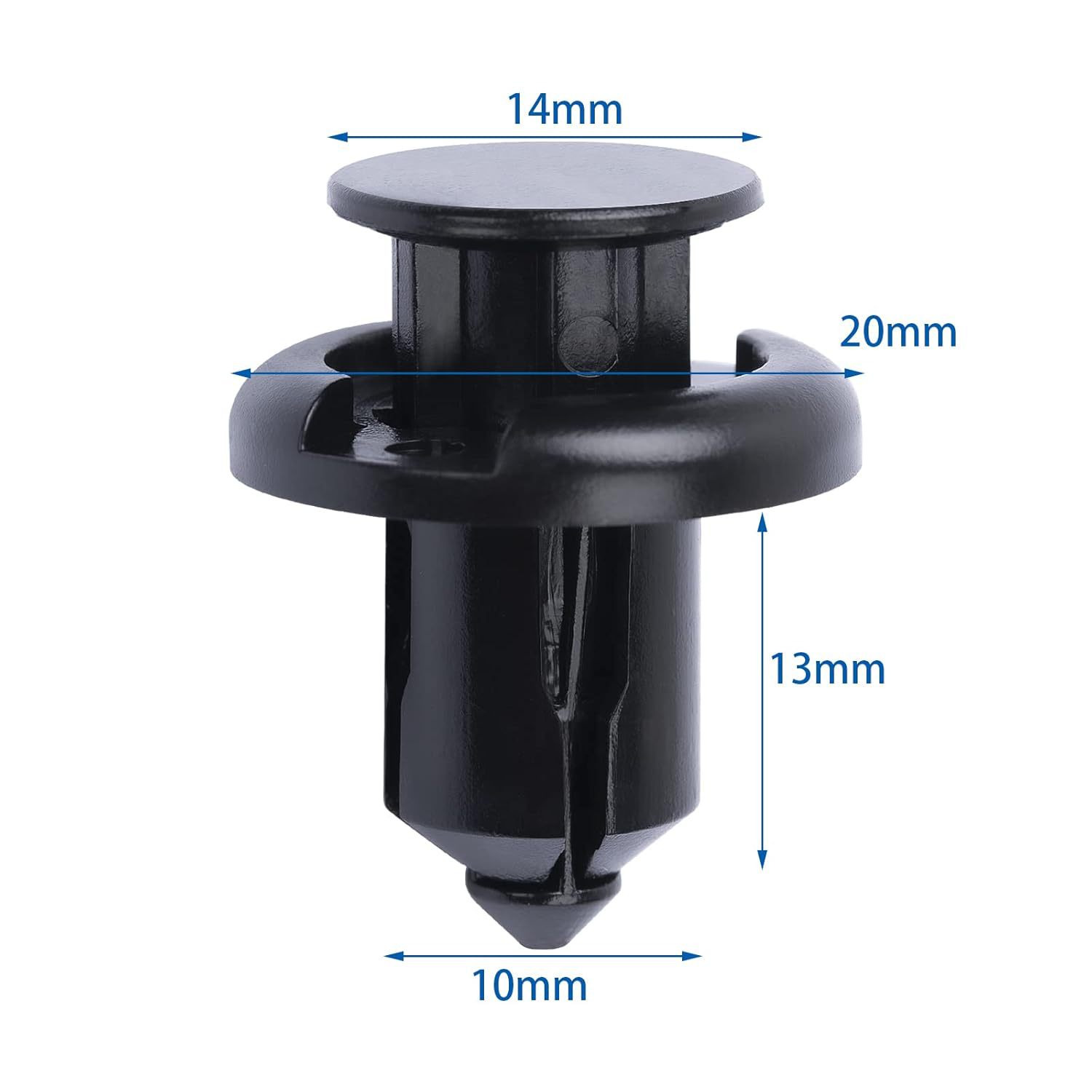 适用于本田10毫米夹紧固件夹汽车保险杠/挡泥板塑料推铆钉紧固件