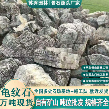 龟纹石天然原石园林景观石头河道护坡驳岸石公园广场草坪石点缀石