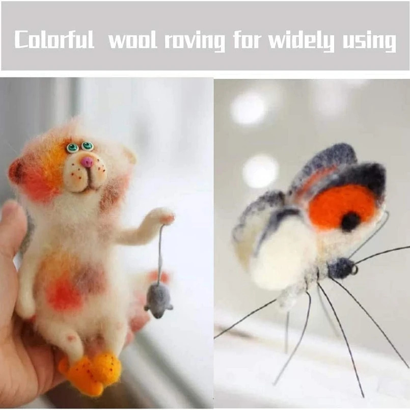 Шерстяной войлок, дреды, набор материалов, DIY, 100 грамм