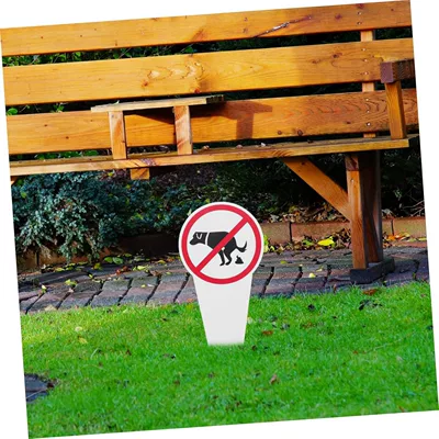 Warning Sign Prohibited Dog Defecation – Warning sign