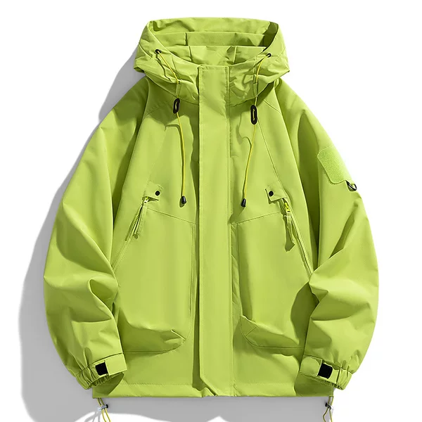 Autumn and winter jacket, three-proof windbreaker, workwear, outdoor functional style work jacket, coat for mountaineering and hiking