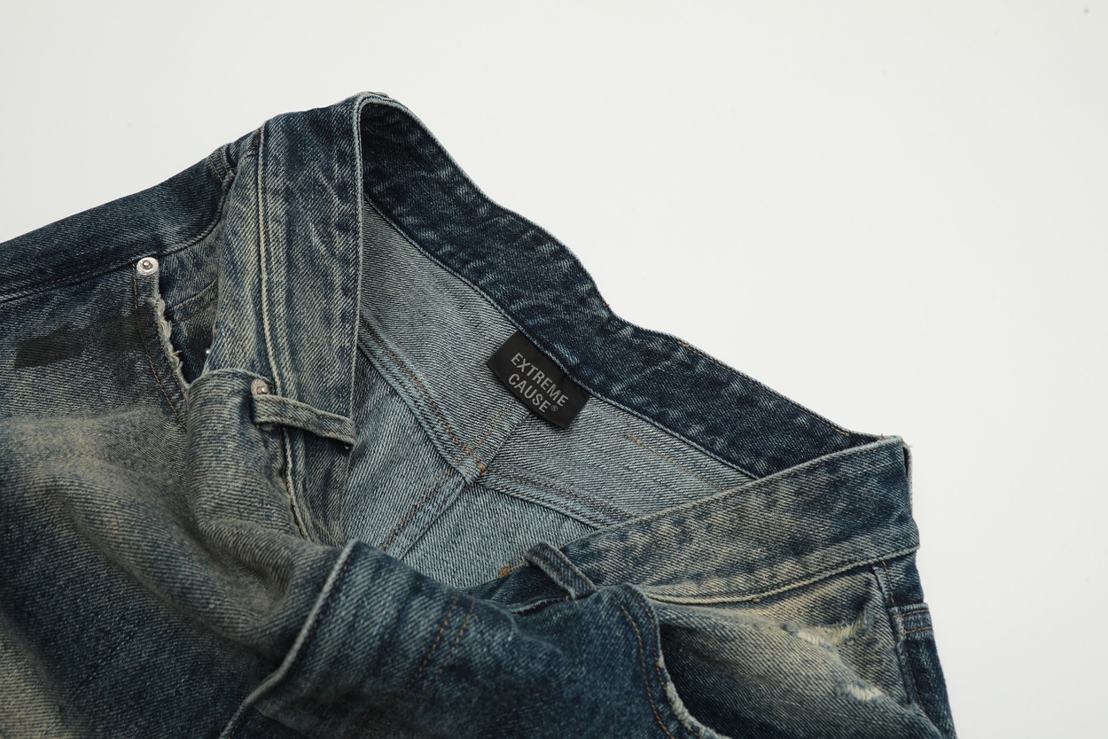 YON MODISH Herrenbekleidung 2024 Herbst Neues Produkt Meichao High Street Gewaschene und gebrauchte Cowboyhose_voghion.com