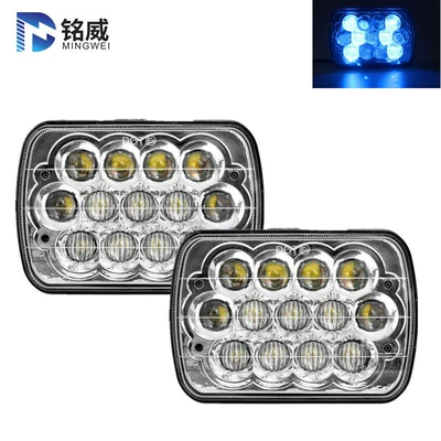7-inch 5D lens LED far and near light blue headlamp 5*7 Shepherd chenoji truck card headlight (İşçi projektorları)