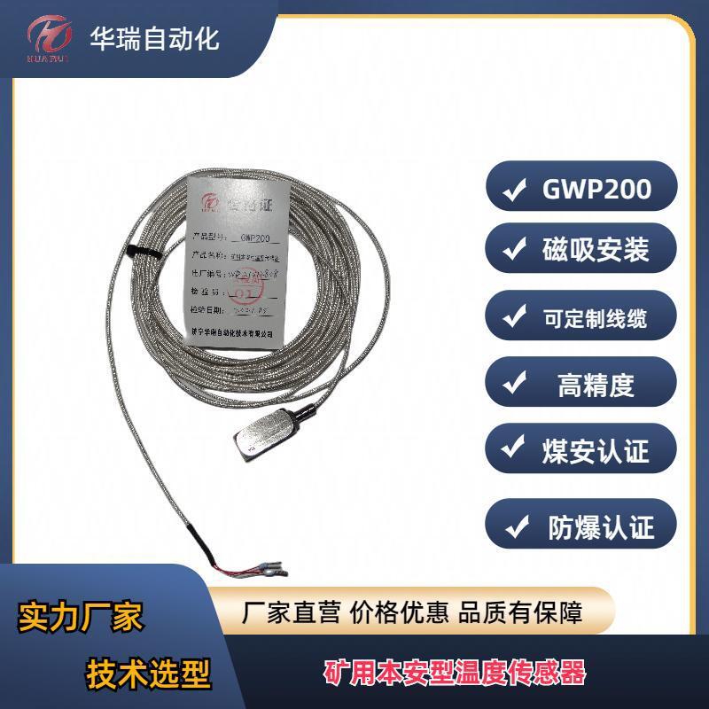 GWP200不锈钢封装温度探头矿用温度传感器 磁性探头吸附式热电阻