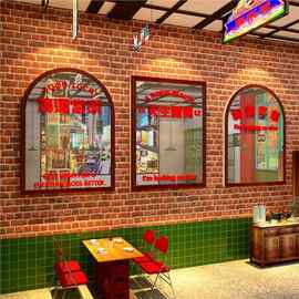 市井烧烤火锅破店墙面装饰复古80年代怀旧场景老物件镜子餐馆布置