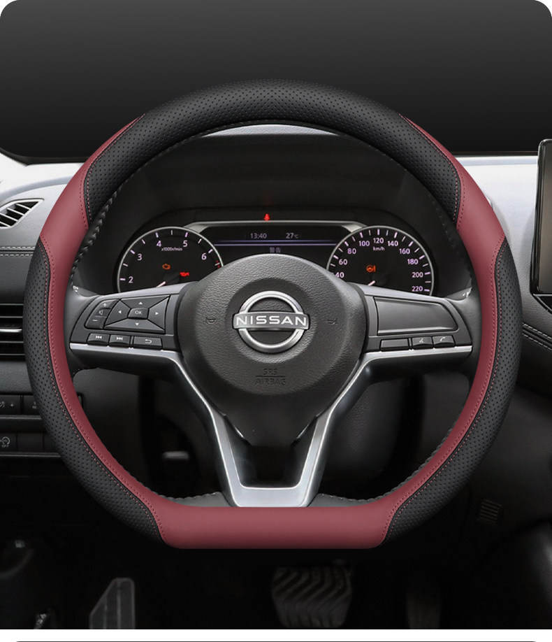 Suitable for Nissan Steering Wheel Covers for 14Th Generation Sylphy, Classic Teana, Qashqai, X-Trail, Sunny, and All-Season Universal Car Steering Wheel Covers