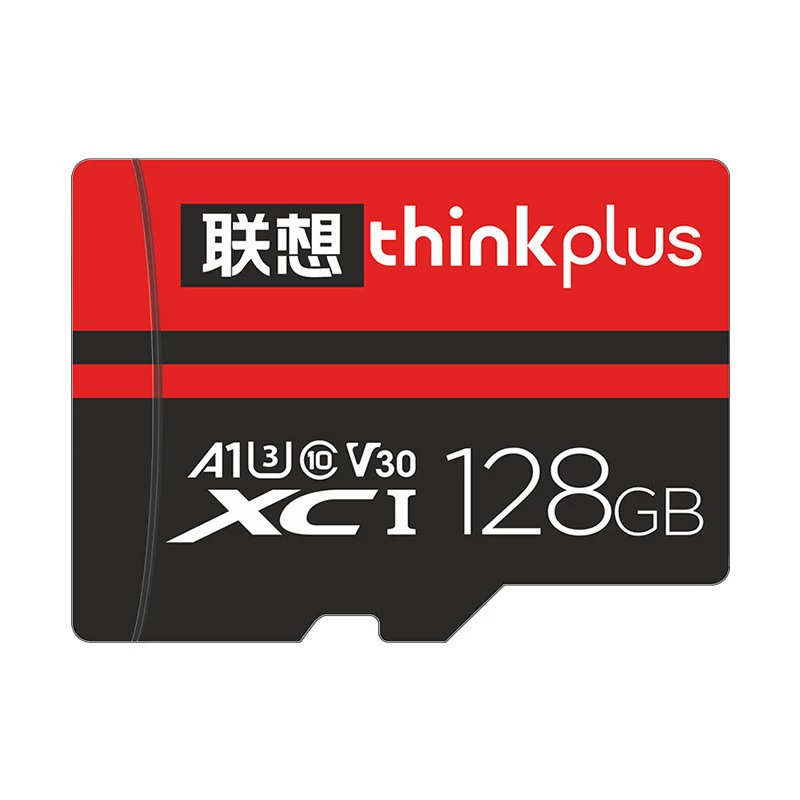 Карта памяти Lenovo Thinkplus 128 ГБ для видеорегистратора, камеры наблюдения, высокоскоростная карта памяти TF 64 ГБ, подходит для использования