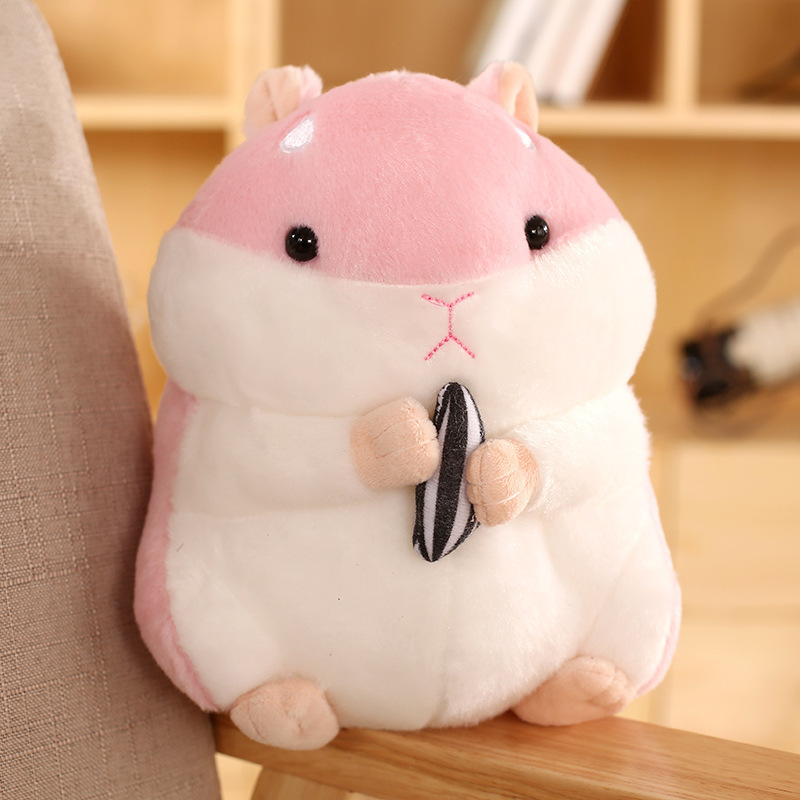 キュートでかわいいハムスターペンダント、ぬいぐるみ人形、メロンシードを抱くハムスター、動物人形、子供の誕生日プレゼント|undefined