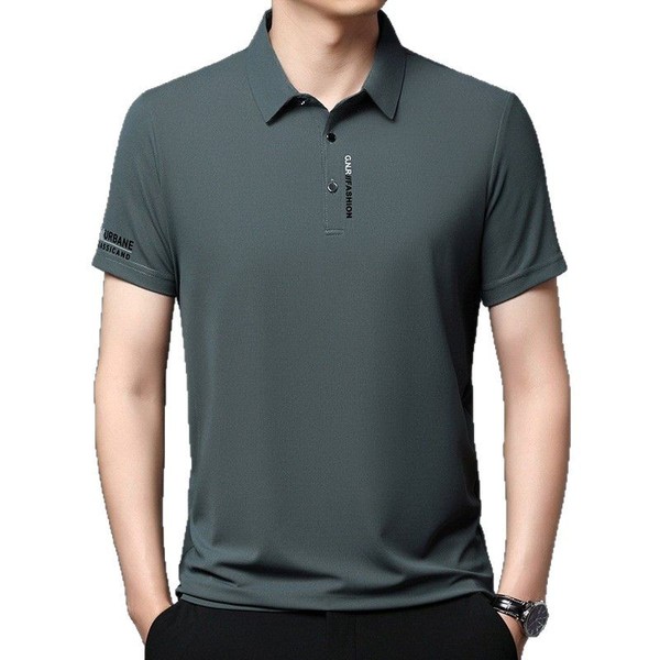 Fashionable silk universal trend casual short sleeve T-shirt