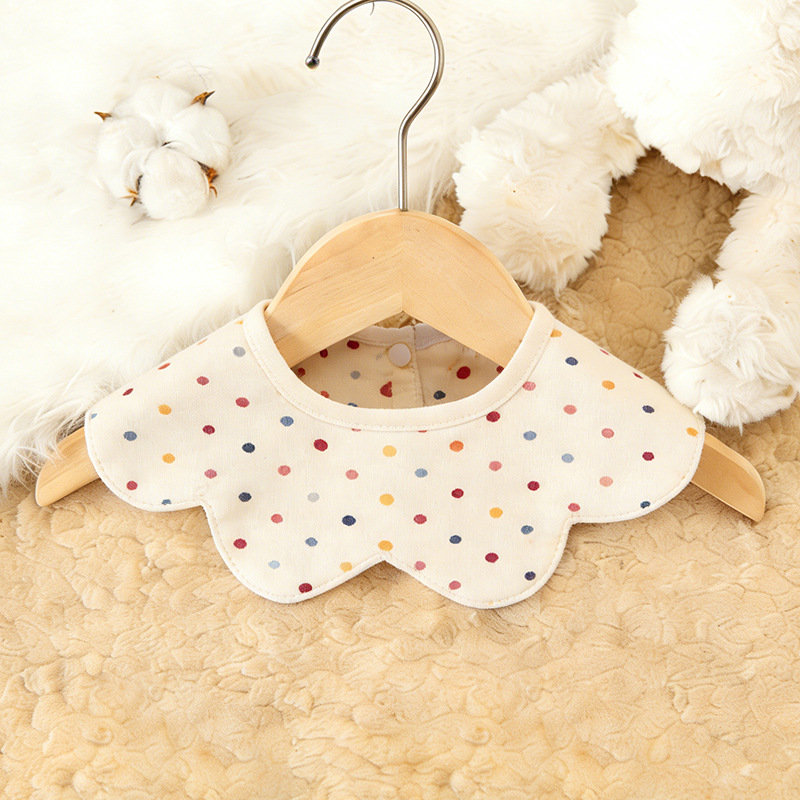 【방수 면 양면 프린팅】 미색 컬러 도트