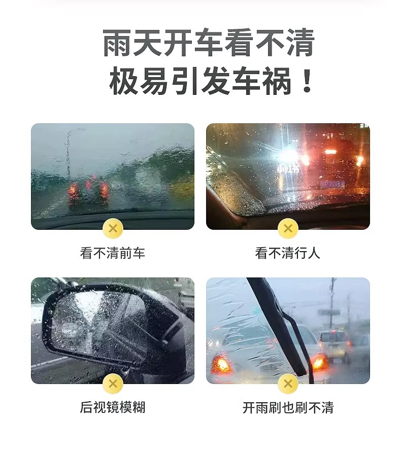 Suitable for Car Anti-Fog Agent, Car Defogger, Car Windshield Rearview Mirror Rainproof Agent, Long-Lasting Water Repellent