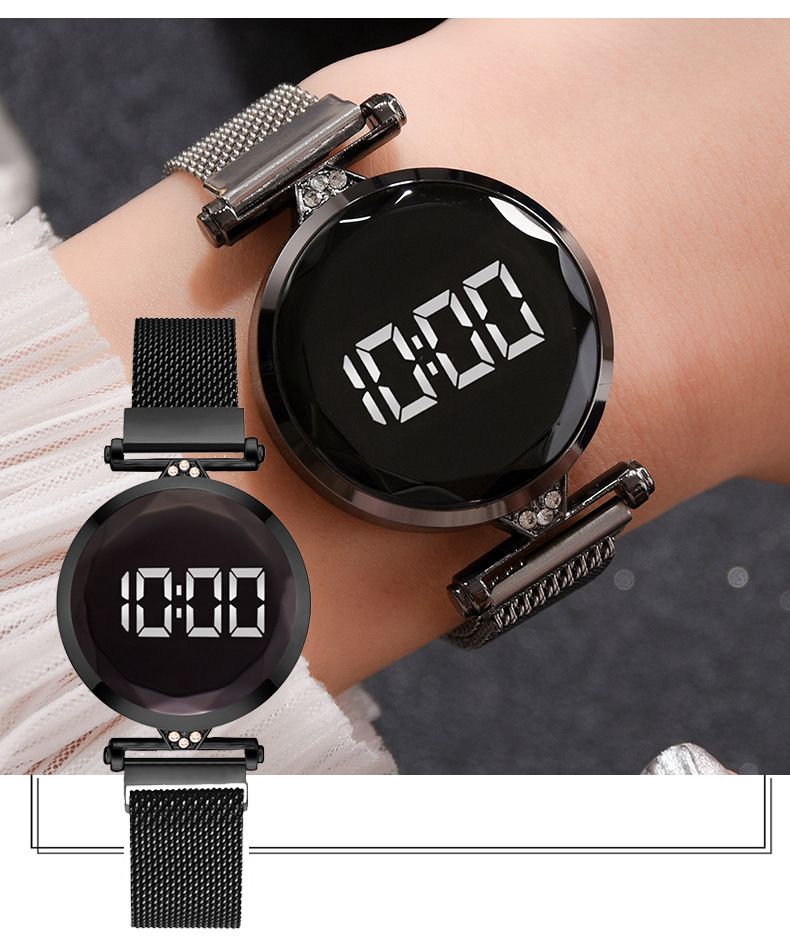 Casual Simple Style Round Magnet Buckle Quartz Women's Watches display picture 2