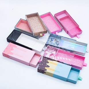 New Rectangular Eyelash Ice Cream Box Cream Box PVC Box Printable LOGO