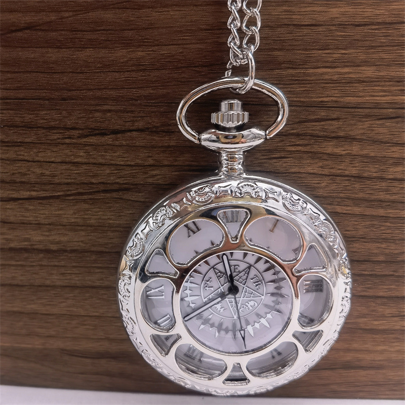 60g Weight Plastic Mirror Material Pocket Watch Classification Pointer+Number Display Type Round Dial Shape Casual, Daily Occasion Quartz Movement Round Pattern All Seasons Season Unisex Gender Vintage Style Style Vintage Style Round Quartz Pocket Watch Women's Watches