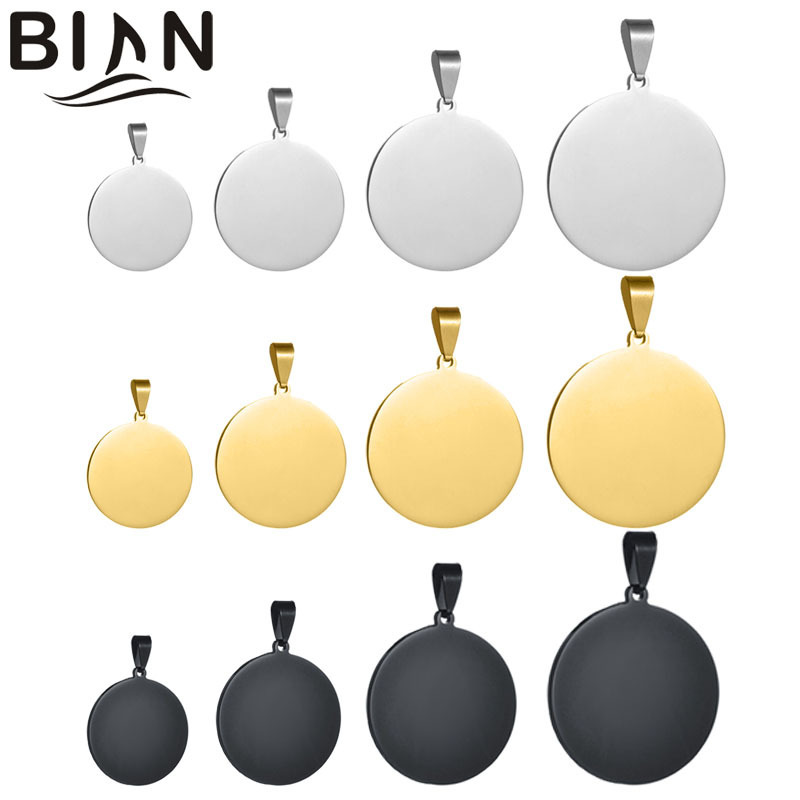 Titanium steel pet brand European and American cross-border pendant mirror round stainless steel dog brand lettering round brand necklace a generation of hair Titanium steel pet brand European and American cross-border pendant mirror round stainless steel dog brand lettering round brand necklace a generation of hair