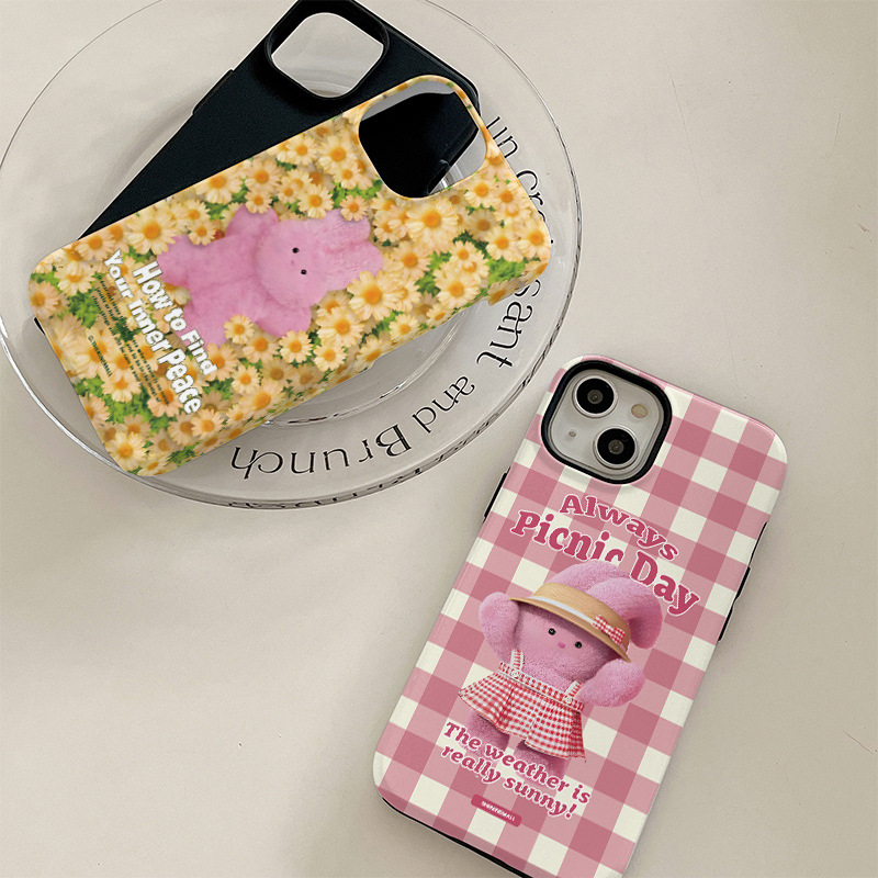 Soft Rabbit Phone Case For Iphone 14 15 Pro 13 12 11 Instagram_voghion.com