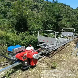 厂家销售山地果园单轨运输车 自走式轨道小火车 单轨道运输机