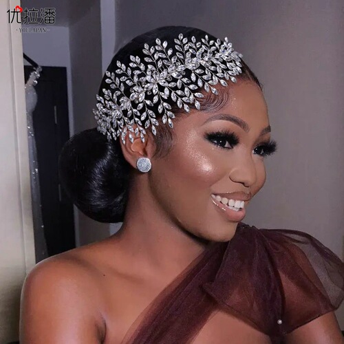 Youlapan bridal headband, handmade horse eye rhinestone hair comb, wedding dress accessories, comb HP311