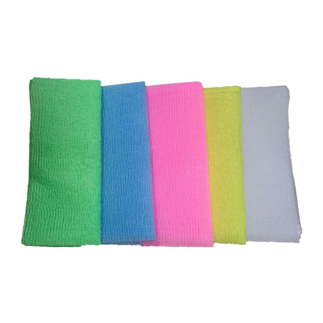 Toalla de baño de espuma trasera larga Toalla de baño de estilo coreano Toalla de baño suave fuerte de nylon Toalla de baño alargada de estilo coreano