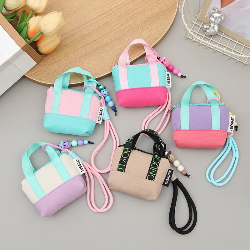 Bolsa de lona casual para mujeres GW letras impresión bolsa de mano de alta capacidad estudiantes bolsas de mano casual versátil