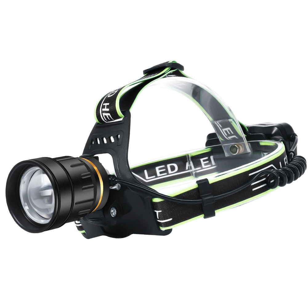 Carga USB transfronteriza fuerte luz LED Faro de inducción Faro de carga de inducción impermeable faro lámpara de pesca