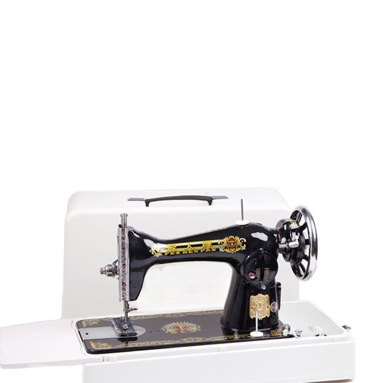 Máquina de coser vieja marca Flyer casera máquina de coser eléctrica abeja gruesa escritorio automático pie carro X20