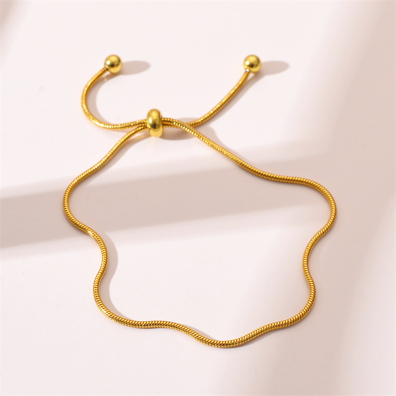 Street Occasion 304 Stainless Steel Material Real Gold Plated Geometric 304 Stainless Steel Fashion Waterproof Non Tarnish Bracelets
