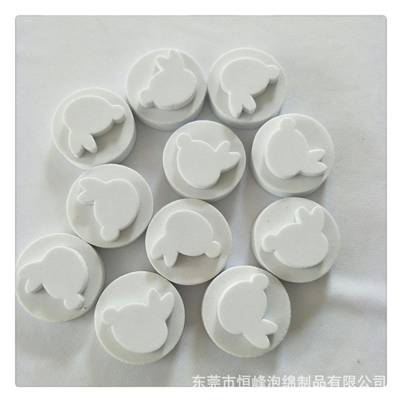 eva泡沫圆饼  彩色图案logo印刷 儿童防水可洗教具异形制品厂