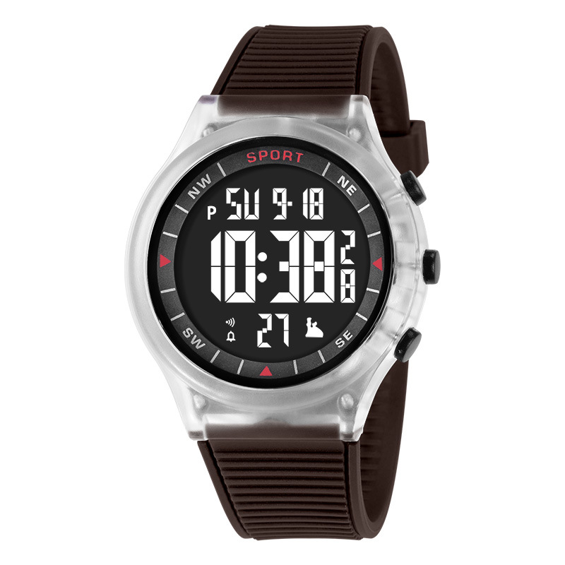 Deporte transfronterizo al aire libre multifuncional alarma de luz nocturna relojes electrónicos estudiantes de moda cronógrafo electrónico relojes electrónicos al por mayor