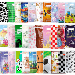 国境を越えた粉犬爪パーティーギフトバッグラグビー漫画ギフトバッグプラスチックキャンディーバッグ誕生日パーティー装飾品