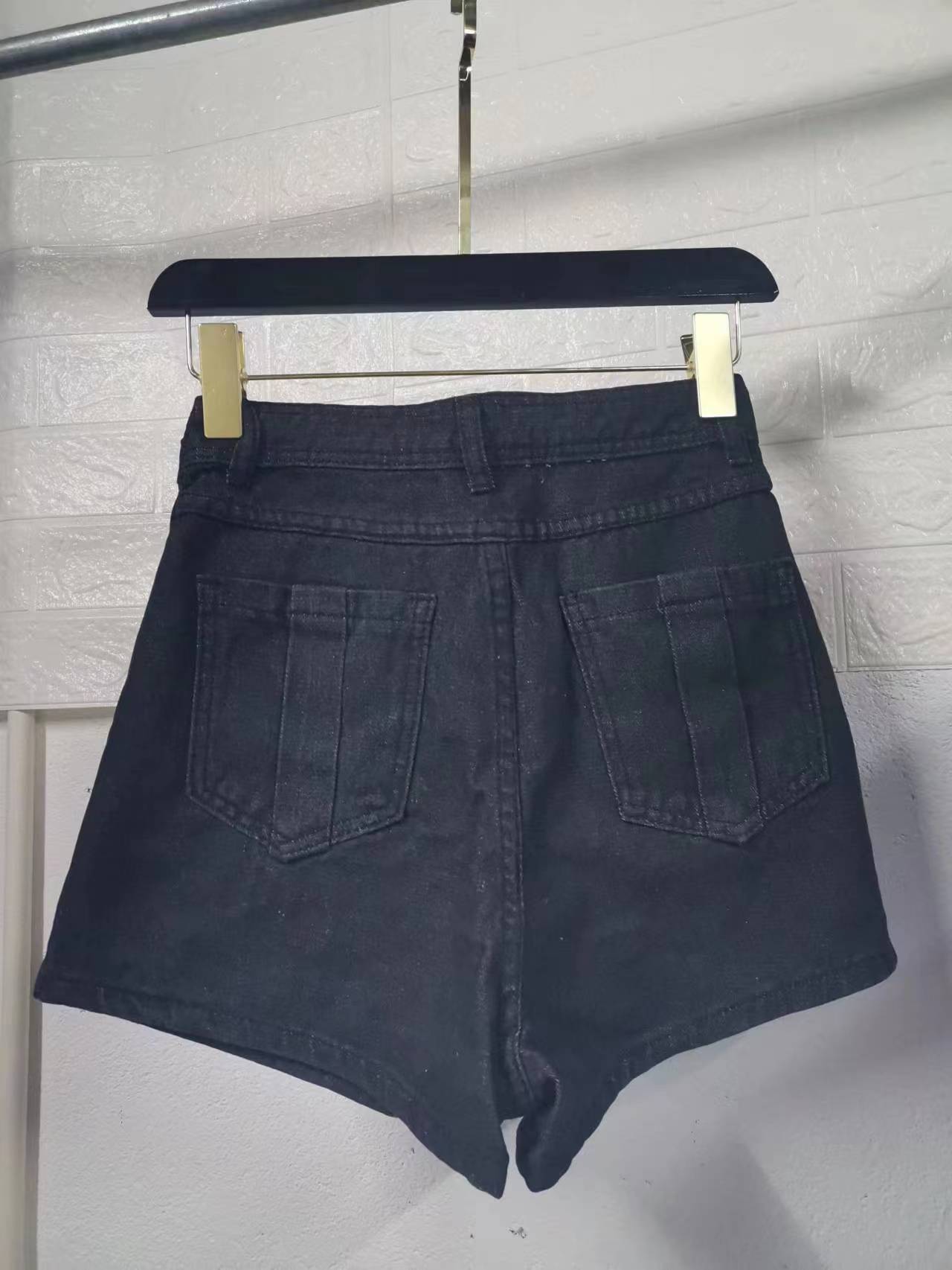 Women's High Waist A-line Denim Skort Summer Casual Wide Leg_voghion.com