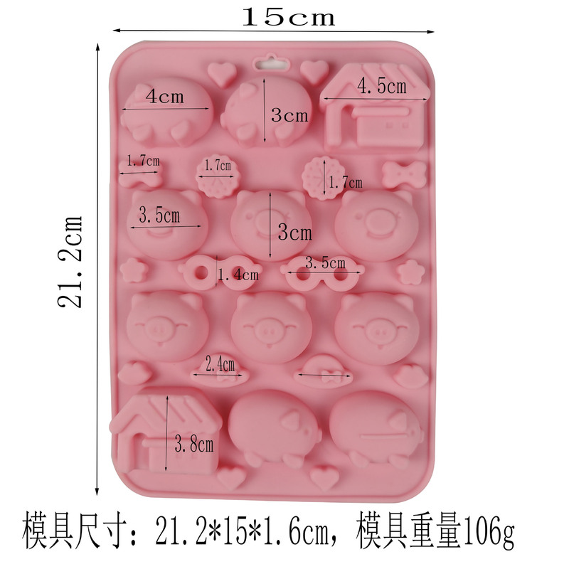 9連異なる草花形食品級シリコン型チョコレートキャンディーゼリー凉粉金型DIY手作り石けん型|undefined