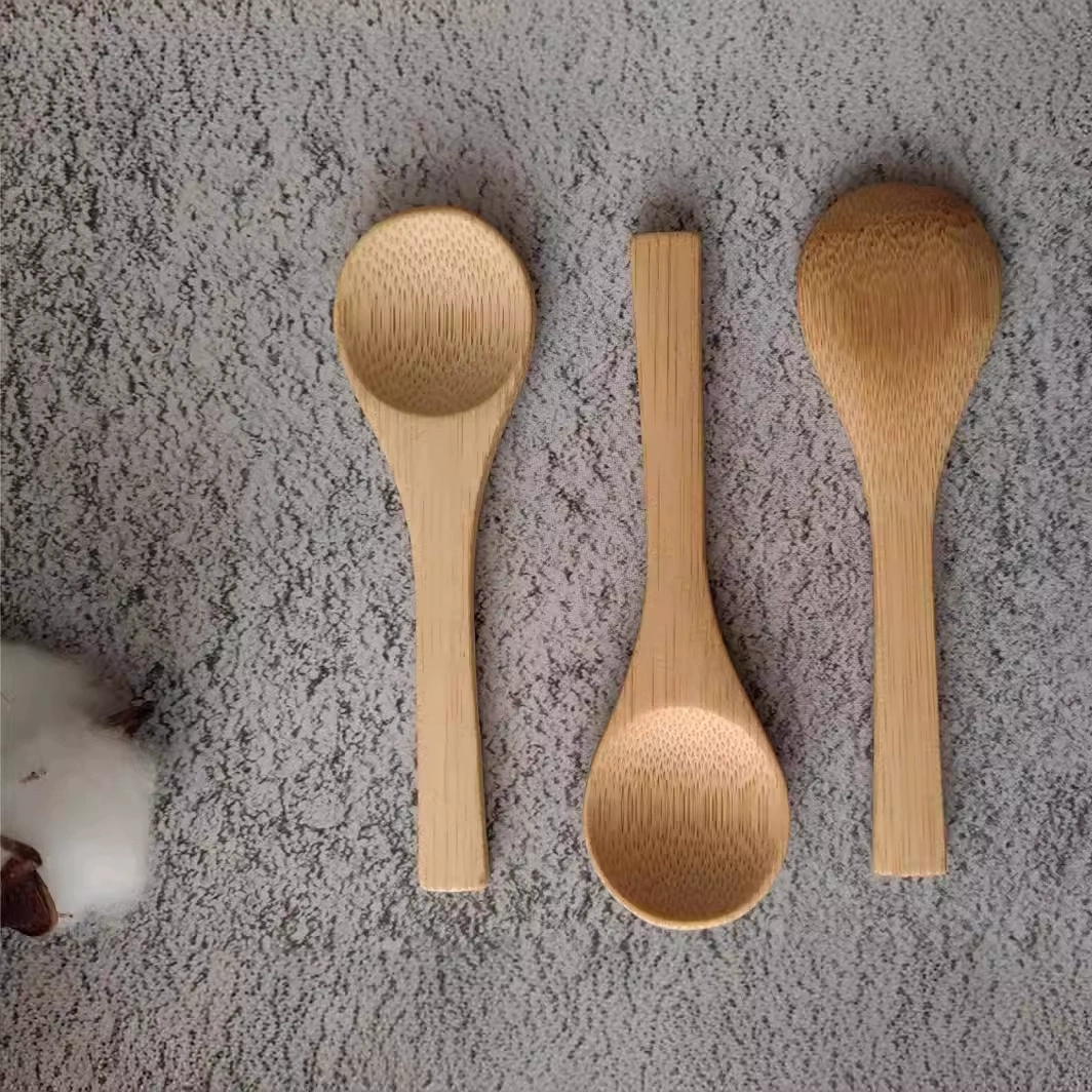 Трансграничная бамбуковая ложка деревянная ложка оптом карбонизированная бамбуковая ложка цветочный чай специальная ложка деревянная длинная ручка деревянная ложка молочного порошка ложка LOGO