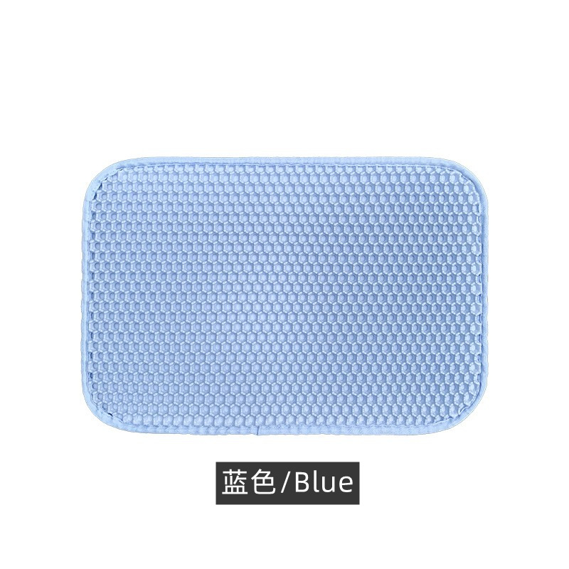 Tapete de Arena para Gatos de Doble Capa Anti-Rastreo Transfronterizo para Caja de Arena y Jaula de Gatos, EVA Lavable al por Mayor Impermeable