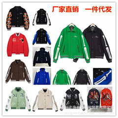 欧米風AM刺繍文字立体クラックボーンパイロットジャケット 男女兼用野球服綿入りカジュアルジャケット